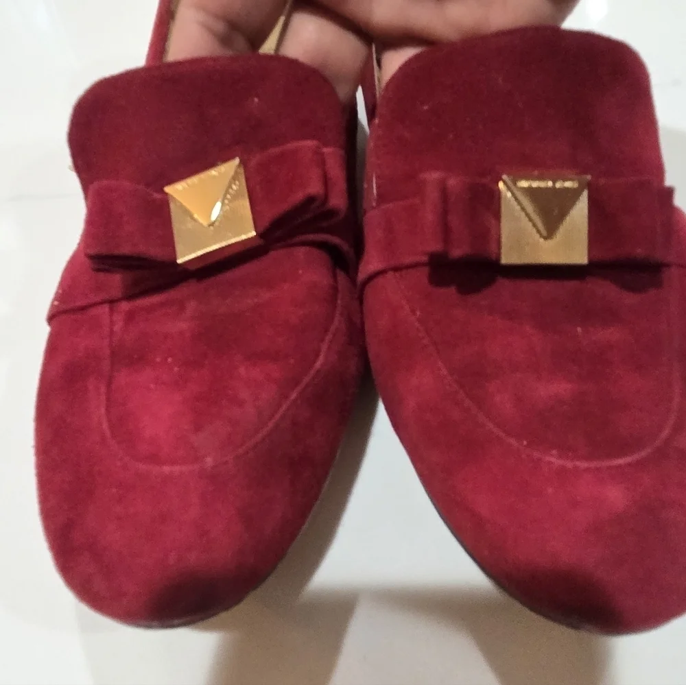 Michael Kors Chic Red Suede Loafers 7.5